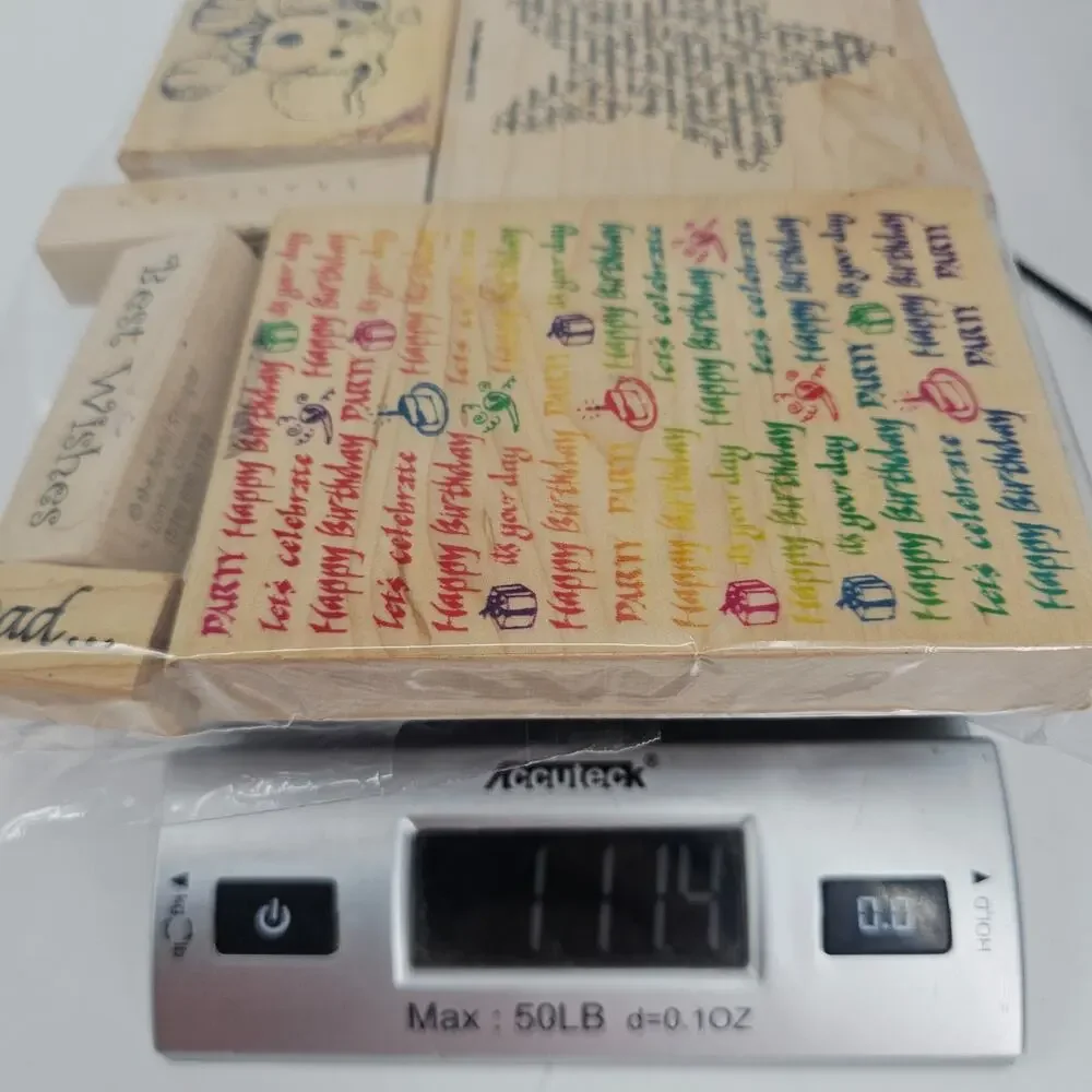 Lot of 18 Random Greetings Rubber Stamps Multiple Brands Darcie's My Sentiments